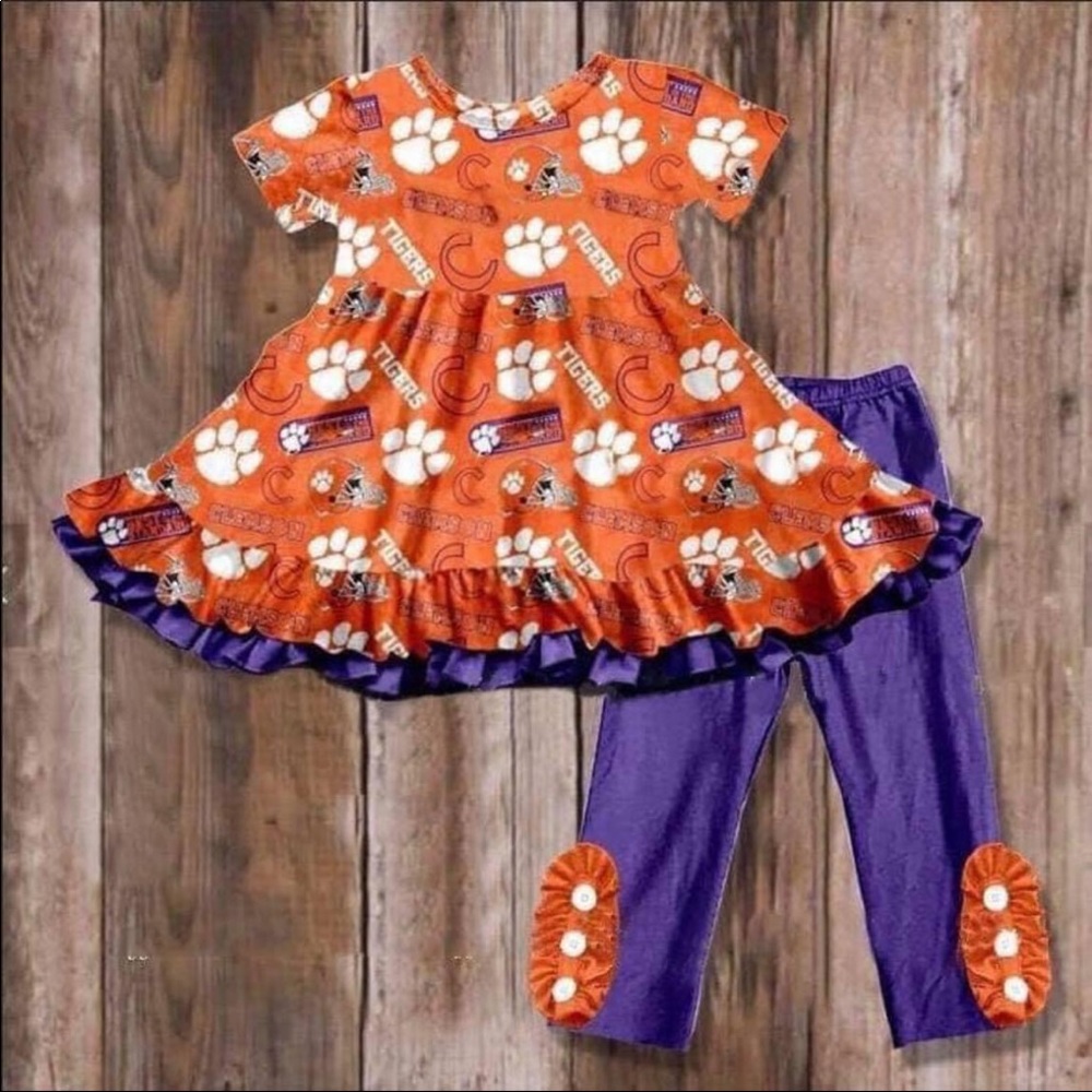 Girls Clemson Tigers outfit